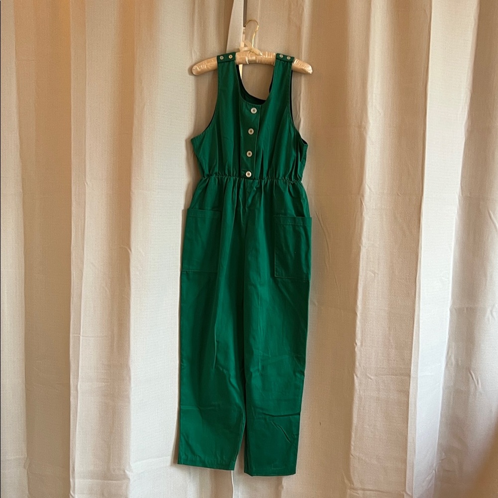 Vibrant Teal Kids Overalls